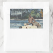 Winslow Homer - West India Divers Rechthoekige Sticker (Tas)
