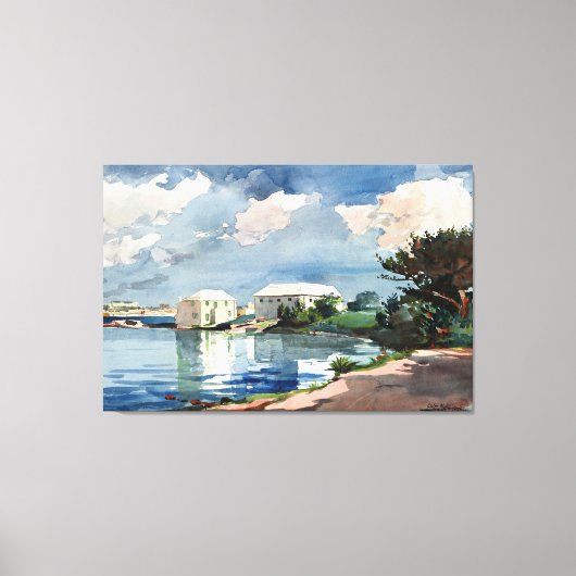 Winslow Homer, Zoutketel, Bermuda Canvas Afdruk (Voorkant)