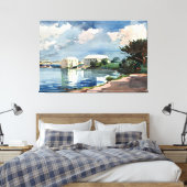 Winslow Homer, Zoutketel, Bermuda Canvas Afdruk (Insitu (Slaapkamer))