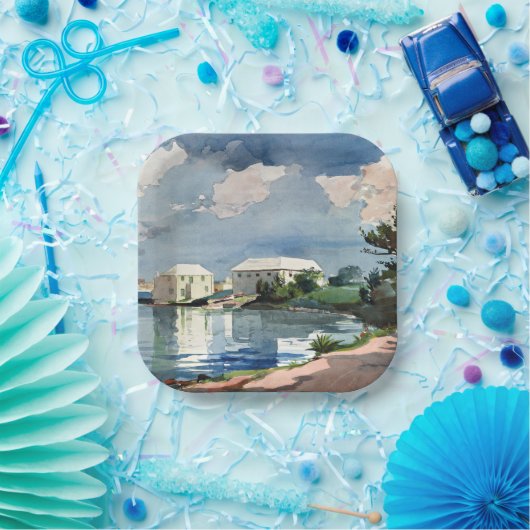 Winslow Homer, Zoutketel, Bermuda Papieren Bordje (Feest)