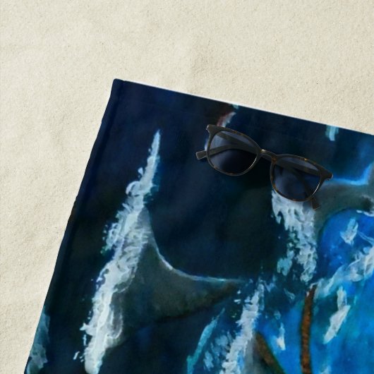 Winslow Homer's golfstroom herzien Strandlaken (In situ)