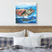 Winslow Homer's Gulfstream herzien Canvas Afdruk (Insitu (Slaapkamer))