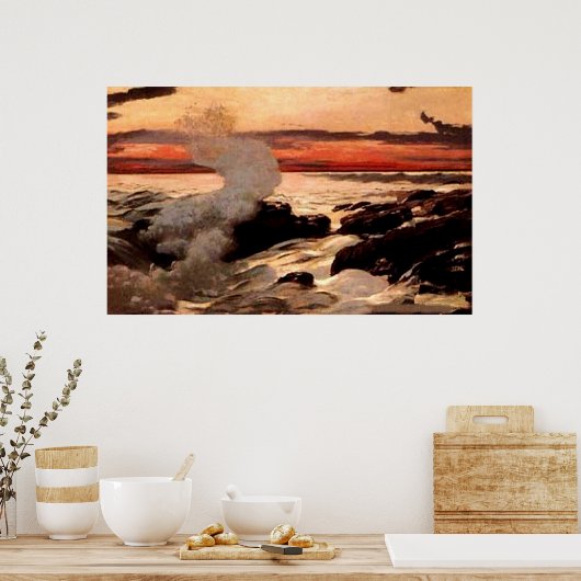 Winslow Homer's "Prout's Neck" - Afdrukken Poster (Keuken)