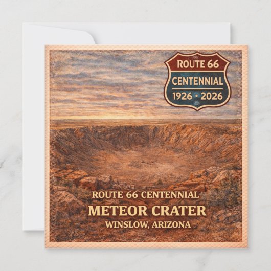 Winslow Meteor Crater Route 66 (Voorkant)