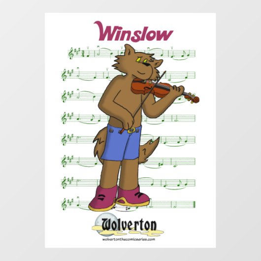 Winslow Window Cling Raamsticker (Vel)