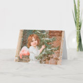 Winsome Angel met kerstboom Kaart (Voorkant)