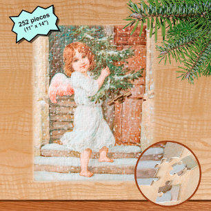 Winsome Angel met kerstboom Legpuzzel