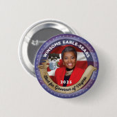 Winsome Earle-Sears als gouverneur van Virginia Ronde Button 5,7 Cm (Voorkant /achterkant)