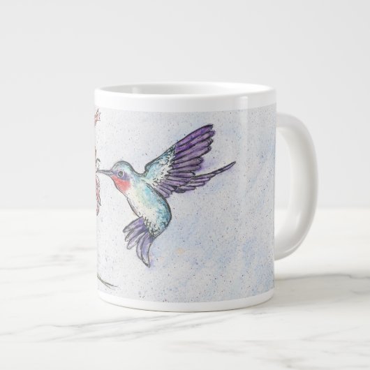Winsome Hummingbird design on a Mok / Cup (Voorkant rechts)