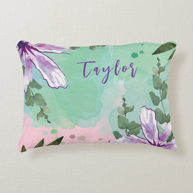 Winsome op zoek charmant gekleurd thema kussen (Voorkant)