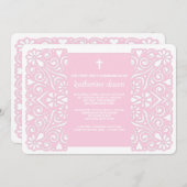 Winsome Spirit Pink Religieuze uitnodiging (Voorkant / Achterkant)