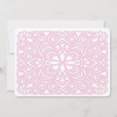 Winsome Spirit Pink Religieuze uitnodiging (Achterkant)