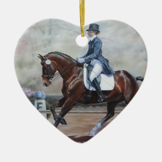 Winsor in Dressage Keramisch Ornament (Voorkant)