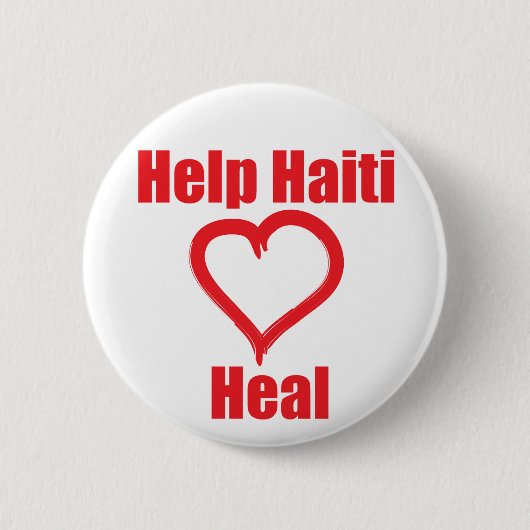 Winst - Help Haïti Genezen Ronde Button 5,7 Cm (Voorkant)