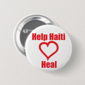 Winst - Help Haïti Genezen Ronde Button 5,7 Cm (Voorkant /achterkant)
