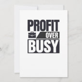 Winst over drukke minimalistische ondernemer kaart (Voorkant)
