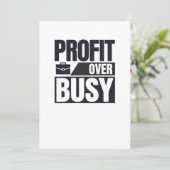 Winst over drukke minimalistische ondernemer kaart (Staand voorkant)