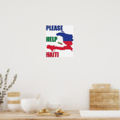 Winst voor - Help Haïti alstublieft Poster (Keuken)