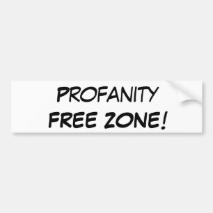 Winstgevrije ZONE-sticker Bumpersticker