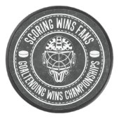 Winstkampioenschappen sportwins hockey puck (Voorkant)