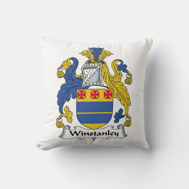 Winstley Family Crest Kussen (Voorkant)