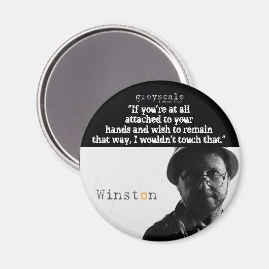 Winston Button Magneet (Voorkant / Achterkant)