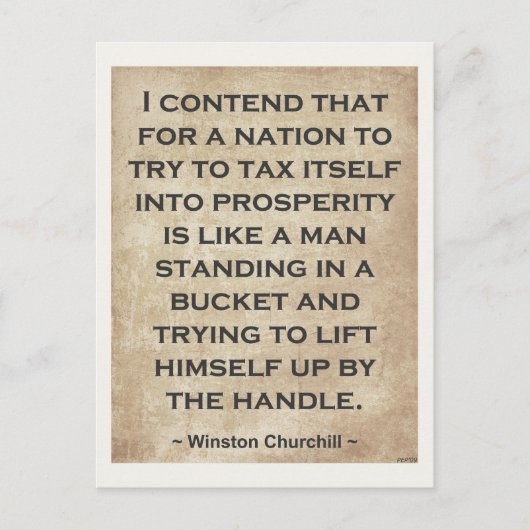 Winston Churchill #1 Briefkaart (Voorkant)