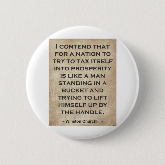 Winston Churchill #1 Ronde Button 5,7 Cm (Voorkant)