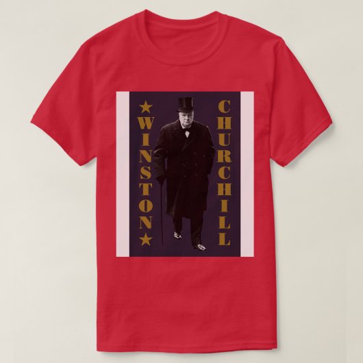 Winston Churchill 1 T-shirt (Design voorkant)