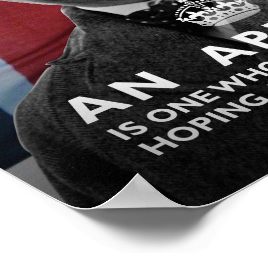 Winston Churchill - "An schijnwerper" Poster (Hoek)