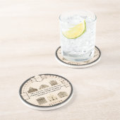 Winston Churchill Architecture John Plaw Zandsteen Onderzetter (Zijkant)