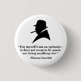 Winston Churchill Badge - Quote 6 Ronde Button 3,2 Cm