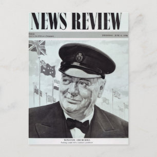 Winston Churchill Briefkaart