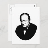 Winston Churchill Briefkaart (Voorkant / Achterkant)