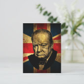 Winston Churchill Briefkaart (Staand voorkant)