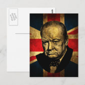 Winston Churchill Briefkaart (Voorkant / Achterkant)