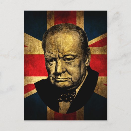 Winston Churchill Briefkaart (Voorkant)
