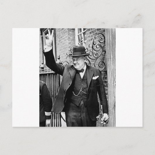 Winston Churchill Briefkaart (Voorkant)