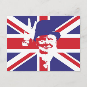 Winston Churchill Briefkaart