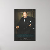 Winston Churchill - Britse premier Decor Canvas Afdruk (Voorkant)