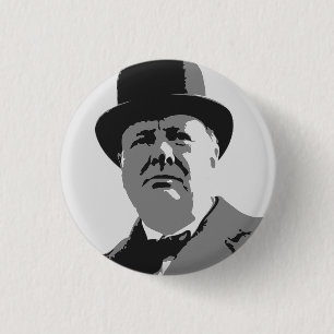 Winston Churchill Button