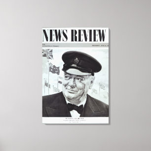 Winston Churchill Canvas Afdruk