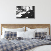 Winston Churchill Canvas Afdruk (Insitu (Slaapkamer))