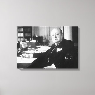 Winston Churchill Canvas Afdruk