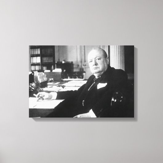 Winston Churchill Canvas Afdruk (Voorkant)