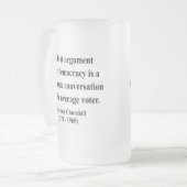 Winston Churchill Citaat 10a Matglas Bierpul (Voorkant links)