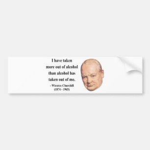 Winston Churchill Citaat 12b Bumpersticker