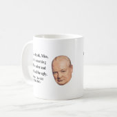 Winston Churchill Citaat 2b Koffiemok (Voorkant links)
