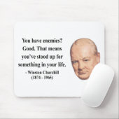 Winston Churchill Citaat 3b Muismat (Met muis)