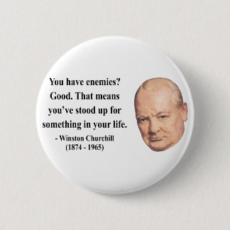 Winston Churchill Citaat 3b Ronde Button 5,7 Cm